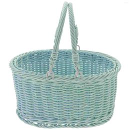 Storage Bags Laundry Toy Foods Handheld Flower Dessert Woven Portable Shopping Carrying Outdoor