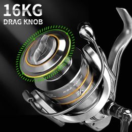 Accessories VWVIVIDWORLD,High Quality,Saltwater Fishing Reels,Double Spool,Spinning Reel,Alloy Gear,Alloy Spool,Metal Arm,Casting Reel