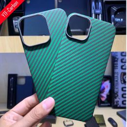 Bracelets Ytfcarbon Carbon Fiber Case for Iphone 13 Pro Case Lens Metal Ring Protection Ultrathin Antidrop Iphone 13 Cover Color