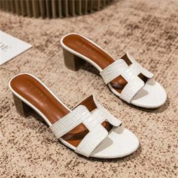 Women Oasis Sandals Thick Heel Summer Designer Sandals 3cm /5cm for women wear summer 2022 fashion one with style for womens sandals sheepskin qq