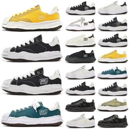 Men Women Casual shoes Maison Maisons Mihara Yasuhiro Black White Dissolved Shell Head MMY Shoes Thick Sole Youth Breathable Board Trainers