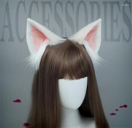 Party Supplies Ears Animal Faux Fur Wolf Headband Furry Fluffy Hair Hoop Lolita Anime Masquerade Cosplay Costume C909