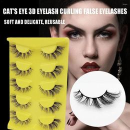 False Eyelashes 5 Pairs Of 3D Mink Half Extension Natural Cosplay Cilia Fake Lashes Long Big Eye Faux O5S8