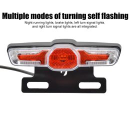 Lights 36V 48V Ebike Brake Rear Light Taillight With Turn Signal Rear Rack Lamp LED Electric Bicycle Light Electric Bike Parts