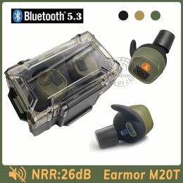 Accessories EARMOR Bluetooth Earbuds M20T BT5.3 Ver Military Electronic Noise Reduction Hearing Protection Earplug for Range Shoot Hunting