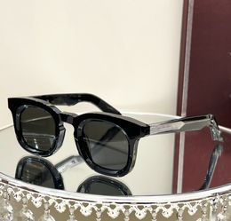 Top Quality Men Classic Round designer sunglasses Acetate Fibre frame yellow lenses devii with box for women Fashion sunglasses Eyewear Retro Unisex Anti-UV400