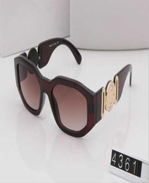 New Mens Brand Design Sunglasses men glasses pilot women Fashion buffalo sun glasses Clear brown lens 4361 new6387581