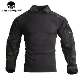 T-Shirts Emersongear G3 Tactical Combat Tshirts Hunting Airsoft Tops Muliticam Long Sleeve Mens Army Military Camoflage T Shirts MCBK