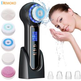Scrubbers Electric Facial Cleansing Brush Blackhead Remover Pore Vacuum Cleaner Deep Cleaning Face Care Black Head Removal Machine