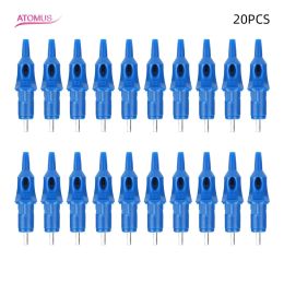 Machine 20pcs Integrated Ballpoint Pen Tattoo Needles Tool Accessoy for Eyeliner Lips Eyebrows Microblading Cartridge Machines Grips