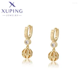 Hoop Earrings Xuping Jewelry Arrival Elegant Fashion Light Gold Color Piering For Women Schoolgirl Christmas Gift X000659018