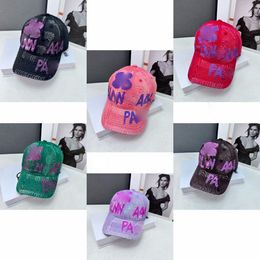 Making Old Baseball Cap Graffiti Letter Designer Hat Men's Street Trend Casquette Luxe Women's Hip Hop Ball Caps