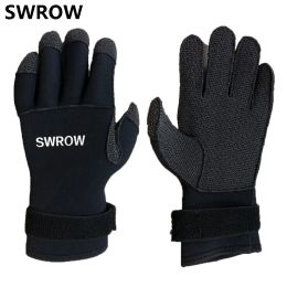 Accessories 3mm Kevlar Diving Gloves Antiskid Underwater Hunting Scuba Snorkelling Anticutting Fishing Diving Suit Gloves Black Adjustable