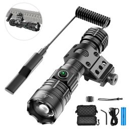 Scopes Rechargeable Tactical Flashlight Airsoft High Power Hunting Electric Flashlight Military Tactical Lamp Weapon Light Accessories