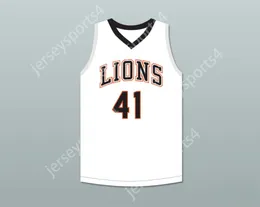 CUSTOM Name Number Mens Youth/Kids ANDRE IGUODALA 41 LANPHIER HIGH SCHOOL LIONS WHITE BASKETBALL JERSEY 1 TOP Stitched S-6XL