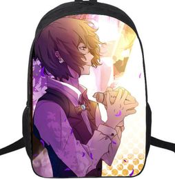 Dazai Osamu backpack Bungo stray dogs psionics power daypack Cartoon schoolbag Anime rucksack Sport school bag Outdoor day pack9856042