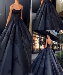 2019 Sexy Spaghetti Straps Prom Dress Arabic Lace Appliques Long Formal Holidays Wear Graduation Evening Party Gown Custom Made Pl2384060