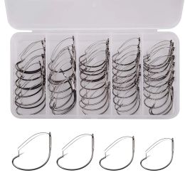 Blades 50pcs/box Wacky Weedless hooks Wide Gap jig fishing Hooks High carbon steel Razor Series bass fishing lure hook