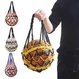 Bags Basketball Net Bag Nylon Weave Storage Bag Single Ball Carry Portable Equipment Outdoor Sports Football Soccer Volleyball Bag