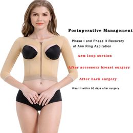 Women Shapewear Tight Tops Arm Liposuction Shaping Clothes Back Surgery Breast Seamless Grade Garment Body Shaper Phase1 240409
