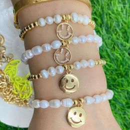 Charm Bracelets 2024 Smile Litle Tiny Multi-style Accessories Pendant Natural Freshwater Pearl Beaded Bracelet For Girls Jewellery