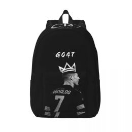 Bags CR7 Football Ronaldo Soccer Backpack Middle High College School Student Bookbag Teens Daypack Durable