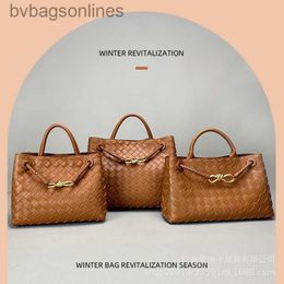 Trendy Original Bottegs Venets Brand Bags for Women 2024 New Genuine Leather Woven Bow Metal Rope Buckle Handheld Crossbody Shoulder Bags with 1to1 Logo