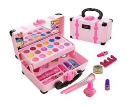 Beauty Fashion Children039s Pretend Play Make Up Toy Simulation Cosmetics Set Safety Nontoxic Lipstick Eyeshadow House Toys For4847377