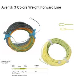 Accessories Aventik 3 Colors Percerption Trout Fly Fishing Line Weight Forward Floating Fishing Line Lw4 Lw5 Lw6 Lw7 Lw8