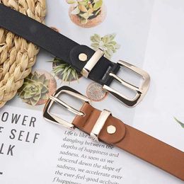 Waist Chain Belts 2023 New Womens Belt Student Fashion Casual Trend Daily Versatile Dress Jeans Decorative Pin Buckle Youth Belt Women Belt Y240422