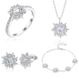 Major Jewelry sets bracelets, earrings, necklaces, rings, high-end 925 sterling silver jewelry sets, four piece sets Jewelry