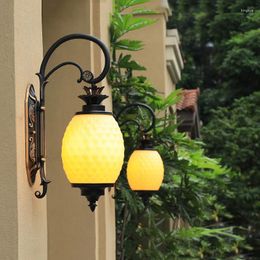 Wall Lamp Outdoor Waterproof Personality Pineapple Garden Balcony Exterior Creative Villa