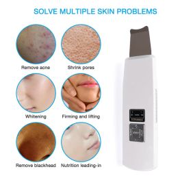 Instrument Ultrasonic Skin Scrubber Facial Deep Cleaning Machine Ultrasound Face Cleaner Blackhead Removal Skin Lifting Peeling Beauty Care