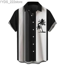 Men's Casual Shirts Mens summer short sleeved lapel shirt new style daily casual breathable comfortable simple and fashionable yq240422