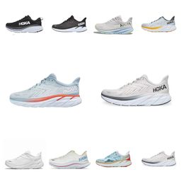 New hokeh shoes One Bondi 8 Running Shoes Womens Platform Sneakers Clifton 9 Men black White Harbor Men Trainers Runnners