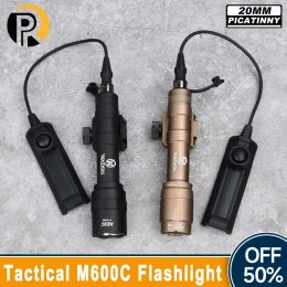 Scopes WADSN M600 M600C Hunting Weapon Light M600U Tactical Airsoft Powerful Flashlight Torch Scout Rifle Gun Weapon LED Fit