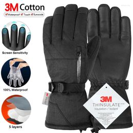 Cycling Gloves Thermal Winter Waterproof Men Women TouchScreen Windproof Outdoor Sports Warm Snow Ski Full Finger