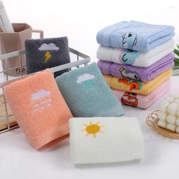 Towel Children Towels Baby Face Soft Embroidered Absorbent Cotton Bath For Born Kids Handkerchief Shower Stuff 25 50cm