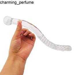 Crystal Glass Dildo Wand Sex Toys Yoni Wand 26CM Glass Dildos For Women