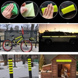 Lights 5cmx10m Red White Yellow Micro Prismatic Sheeting Reflective Tape Stickers Bike Reflector Stickers Bicycle Light Reflectors Tape