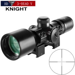 Scopes Tactical 39x40 Compact Scope Mildot/rangefinder Reticle Hunting Riflescopes Crosshair Reticle Fits 11mm/20mm Rail Mount