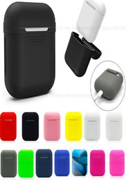 Silicone Shockproof Protective Cover Case Slim Skin For Apple AirPods 2 1 Wireless Headphone Charging Case Soft TPU Pouch1200438