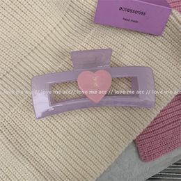 Vari marchi di lusso grande clip per impugnatura sensorio avanzato y2k piccolo fragranza super flash temperato di strass letteraria copricapo luce stile di lusso moranio viola