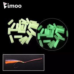 Accessories Bimoo 300pcs Heat Shrink Tubes PreCut Sea Fishing Rigging Material Luminous Plastic Tubing Pesca Line Glow Tubes