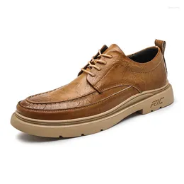 Casual Shoes Men's Soft Leather Outdoor Four Seasons Fashion Low-top 38-45