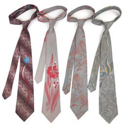 Mimi Unique 80 S Nostalgic Tie Unisex Retro Hong Kong Style Vintage Distressed Personality Creative Fashion gift set for women 240412