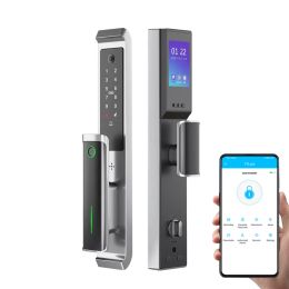 Control New Moblie TTLock APP Biometric Fingerprint RFID Card Password Key Smart Door Lock Electronic Door Fingerprint Lock With Camera