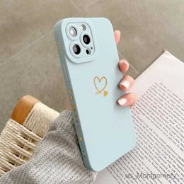 Cell Phone Cases Love Heart Matte Silicone Phone Case For 11 12 13 14 15 Pro Max XS X XR 7 8 15 Plus SE Camera Lens Protection Cover