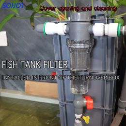 Aquariums Fish tank fish toilet Full transparent fish waste collector Aquarium drainage collector Automatic cleaning filter