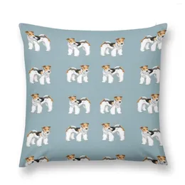 Pillow Retro Wire Haired Terrier Design Throw Cusions Cover Luxury Sofa S